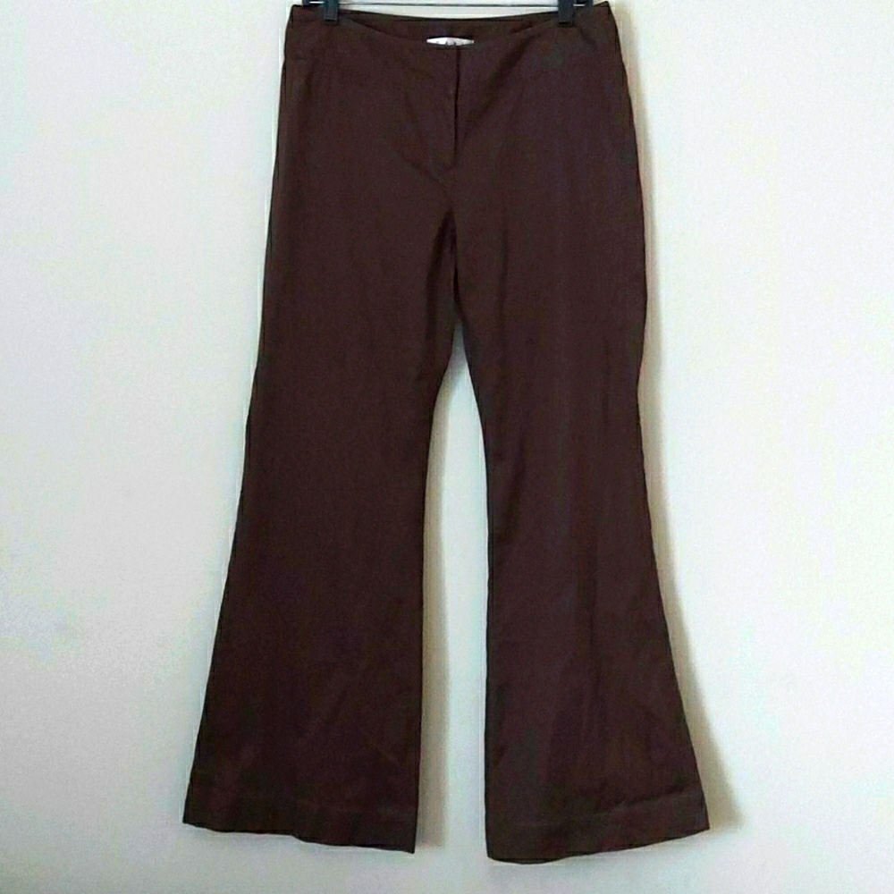 CAbi Wide Leg Khaki Trousers